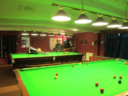 2 full size snooker tables