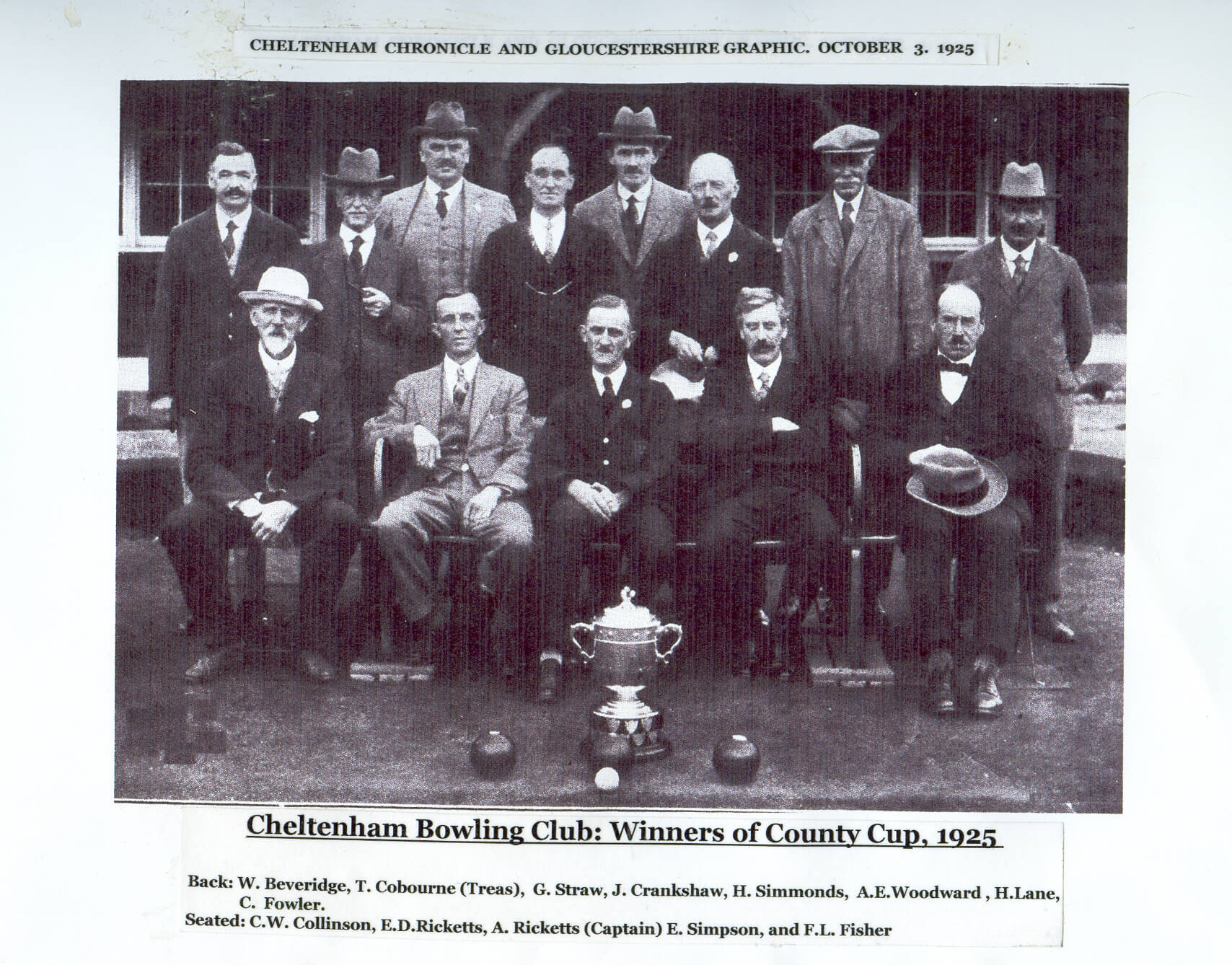 County Cup Winners 1925